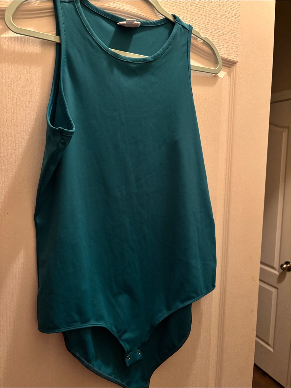 LuLaRoe Teal Sleeveless Snap-Front Bodysuit